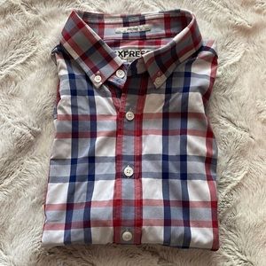 Express Long Sleeve Button Down Mens Shirt